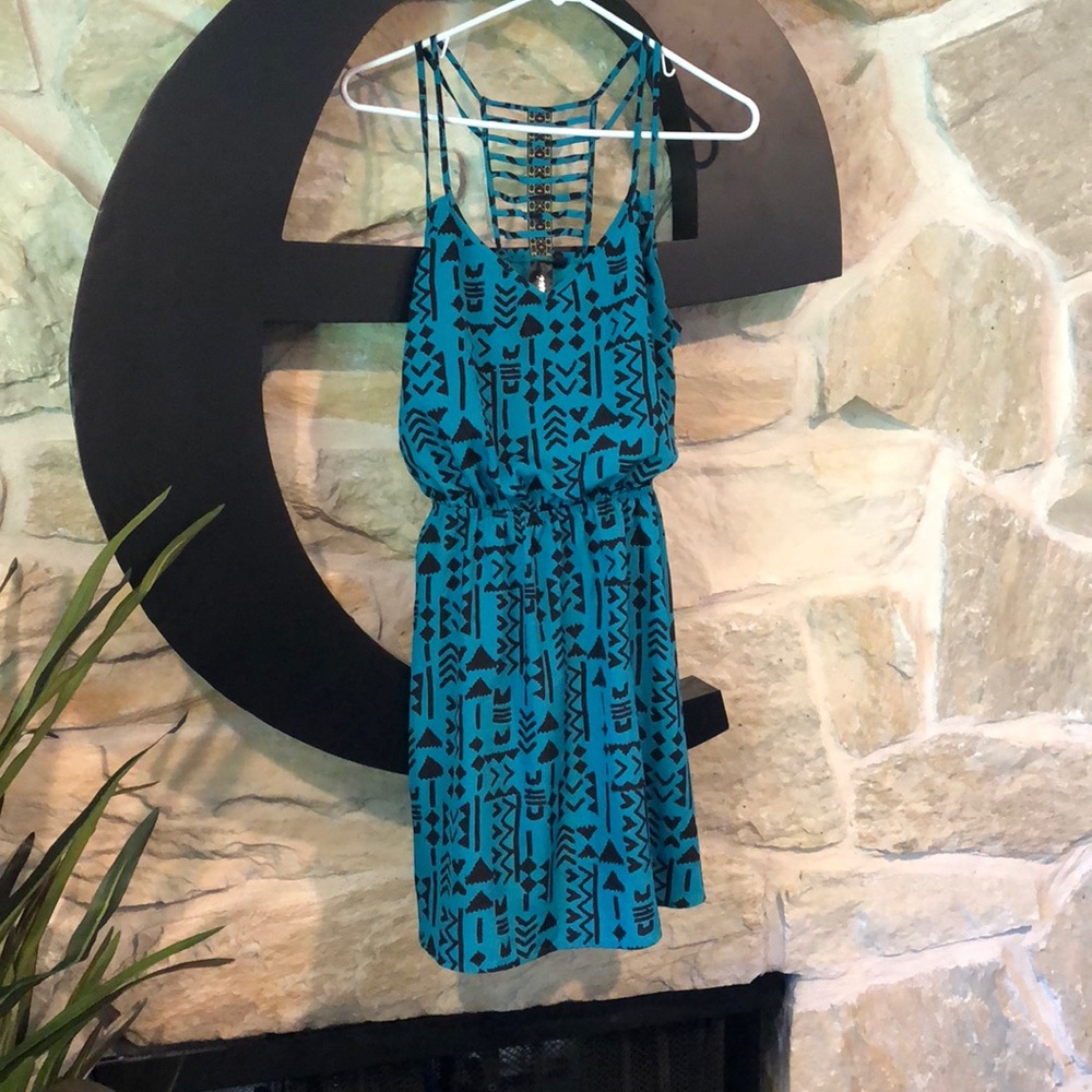Teal summer dress